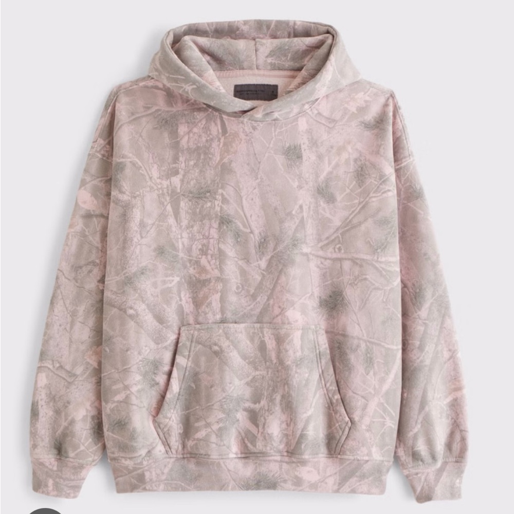 Abercrombie & Fitch Pink and Gray Patterned Jacket